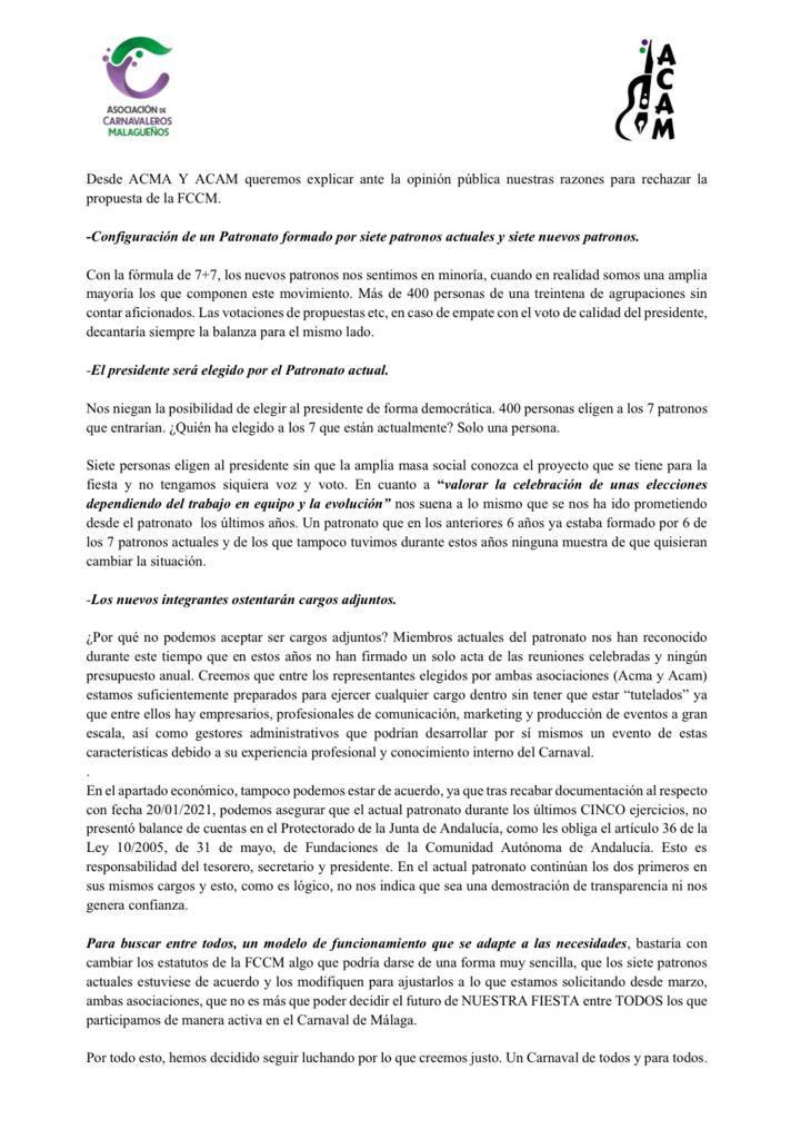 Autores del Carnaval de Málaga tweet media