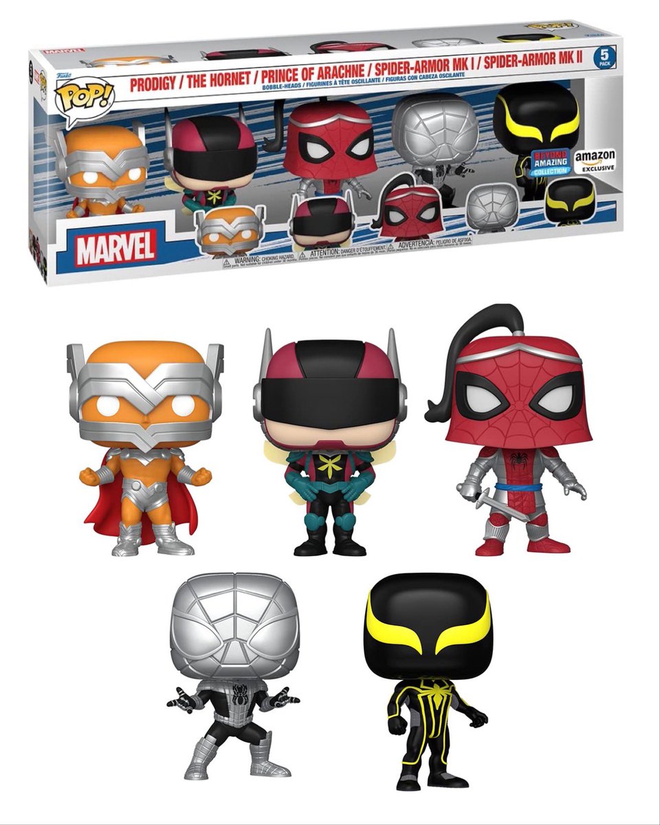 Available Now: Amazon exclusive Spider-Man 5-pack! #Ad #Marvel #SpiderMan #Funko . amzn.to/3MSEVEX