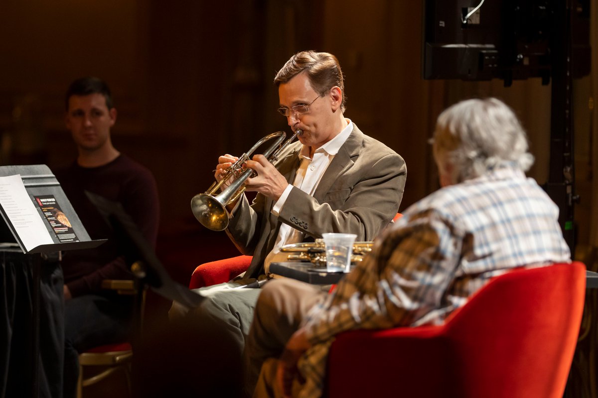 The evening also heralded the return of the ever-popular Classic Encounter preconcert series, where @93XRT's Terri Hemmert and CSO trumpet John Hagstrom prepared audience members for the program with an engaging multimedia presentation. 📷: @toddrphoto