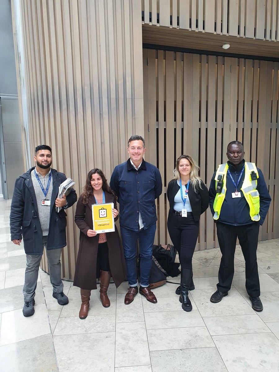 SBN_BCRP's tweet photo. Our Safer Stratford team spreading the word during National Business Crime #WeekOfAction. It feels great to go out on patrol with our security teams and officers engaging with businesses and making a change! #NBCW #CrimePrevention #BCRP @NABCPComms @NABCP_BCRP @SaferStratford https://t.co/U2cxPe5KSB