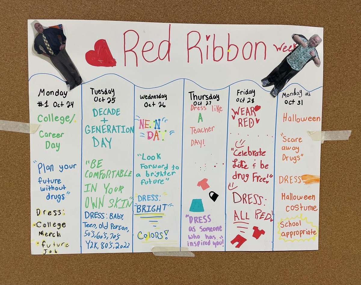 wellnessweeks's tweet photo. Next week @LMS is Red Ribbon Week! Celebrate Life. Live Drug Free - Brought to you by @AHLynnfield student leaders! Follow our healthy choices themed spirit days! #redribbonweek #celebratelifelivedrugfree #healthychoices @AHLynnfield @Lynnfield_AD @superkvogel https://t.co/Qz37Uv710q