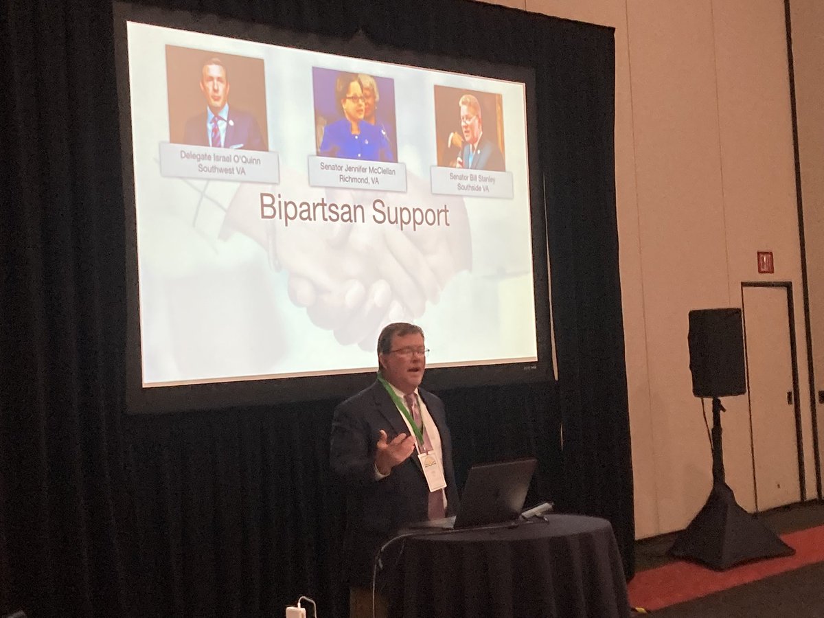 WashCoSuper's tweet photo. Proud to share Virginia’s story of bipartisan support, led by @IsraelOQuinn, for improving school facilities in VA with COSARS V.P. @PeteGretz. Colleagues from Idaho, New York, Wisconsin, Georgia, etc. were intrigued by VAs innovative approach. #RuralEdForum https://t.co/SQaOgvsVVZ