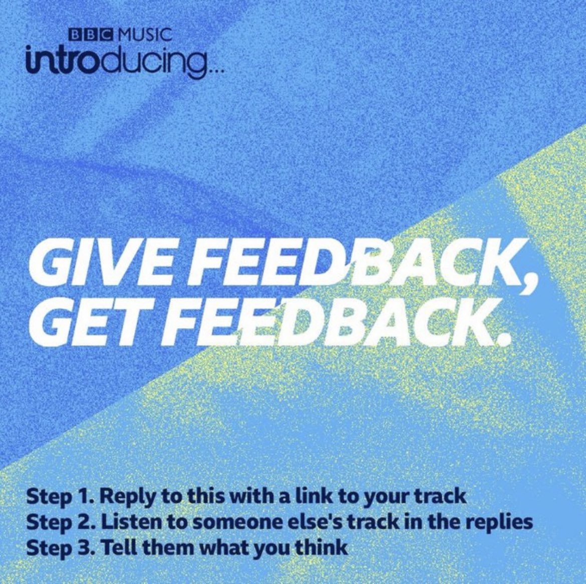Did somebody say #FeedbackFriday? 👀 🎧 Reply w your track 🎧 Listen to someone else’s 🤝 Give Feedback/Get Feedback
