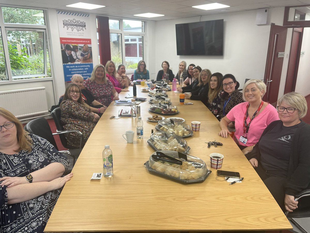 Today the SEND team across the Trust met to share their ideas and support one another! We are lucky to have you all! Thank you for your dedication to the children in the Rivermead Inclusive Trust! <a href="/RivermeadCEO/">Tina Lovey OBE</a> <a href="/debbie_amato/">Debbie Amato</a> <a href="/jennapilcherSLT/">Jenna Pilcher</a> <a href="/RivermeadChair/">Justin Stuart</a> <a href="/rit_therapy/">RIT Therapy</a>