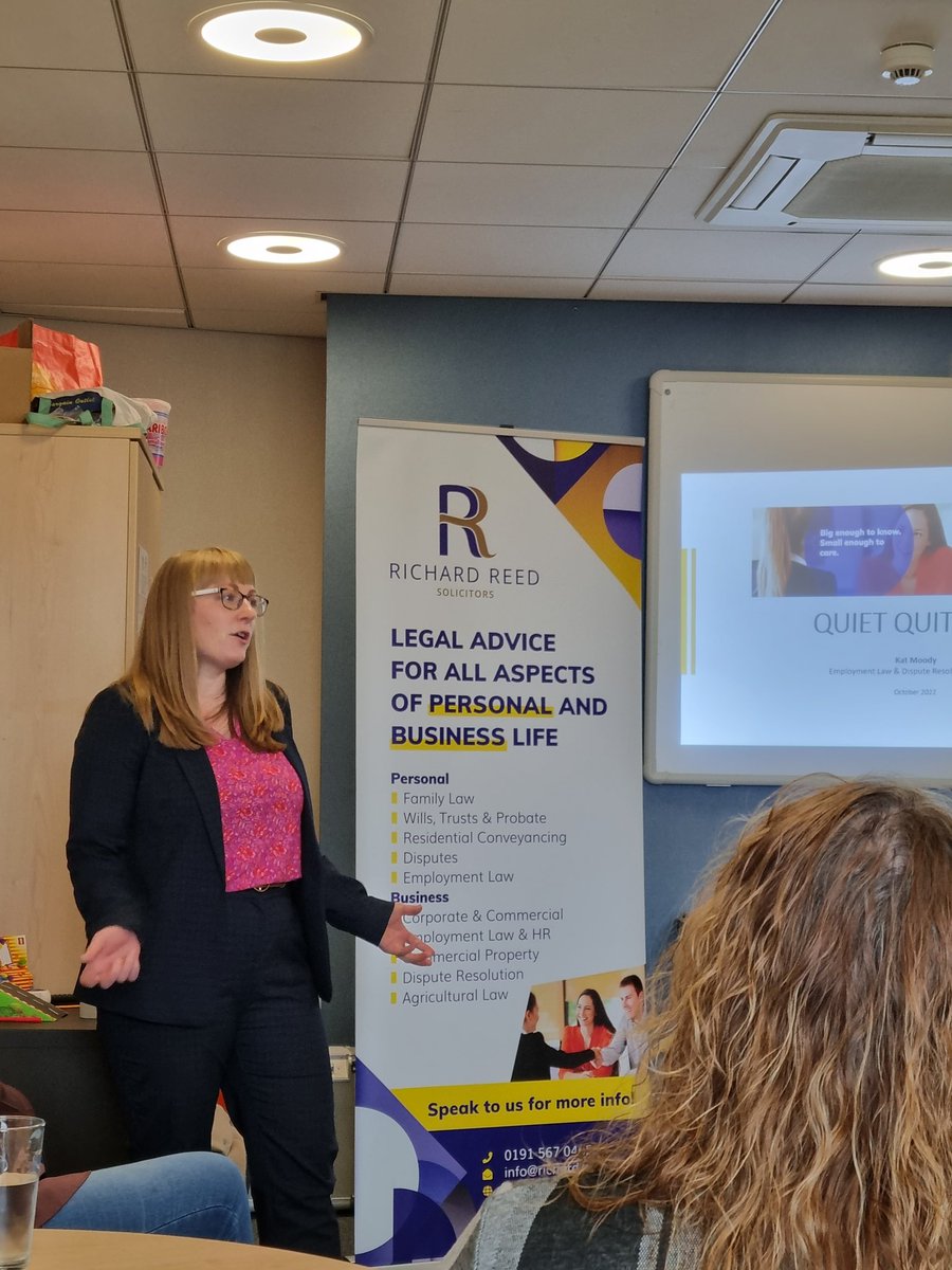 GraceHouse10's tweet photo. This morning we welcomed businesses to the October meeting of Network For Good
Our Guest Speakers were Amber & Kat from @RReedSolicitors who were talking about Quiet Quitting
We also congratulated Sarah from CMYK Business Technology who renewed their membership
#NetworkForGood https://t.co/Lod22bGNtq