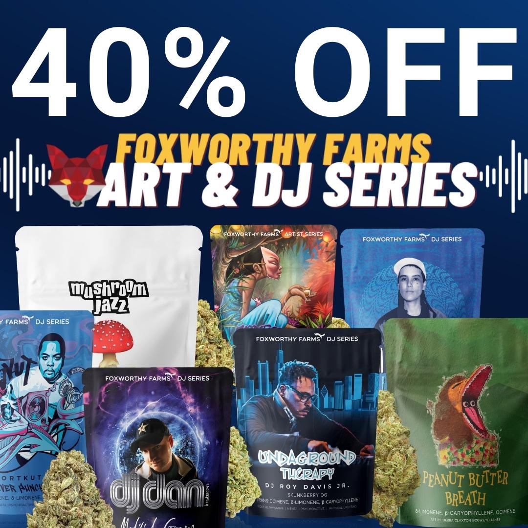 Are you Foxworthy?

Save 40% On Foxworthy 
Art &amp; DJ Series 1/8ths 
Friday &amp; Saturday at PCC!

berkeleypatientscare.com/menu/?dtche%5B…
