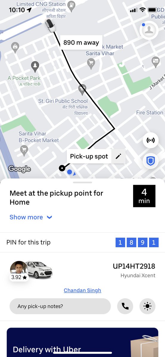 Hey @Uber_India your driver isn’t coming to pick up and isn’t cancelling the cab either.