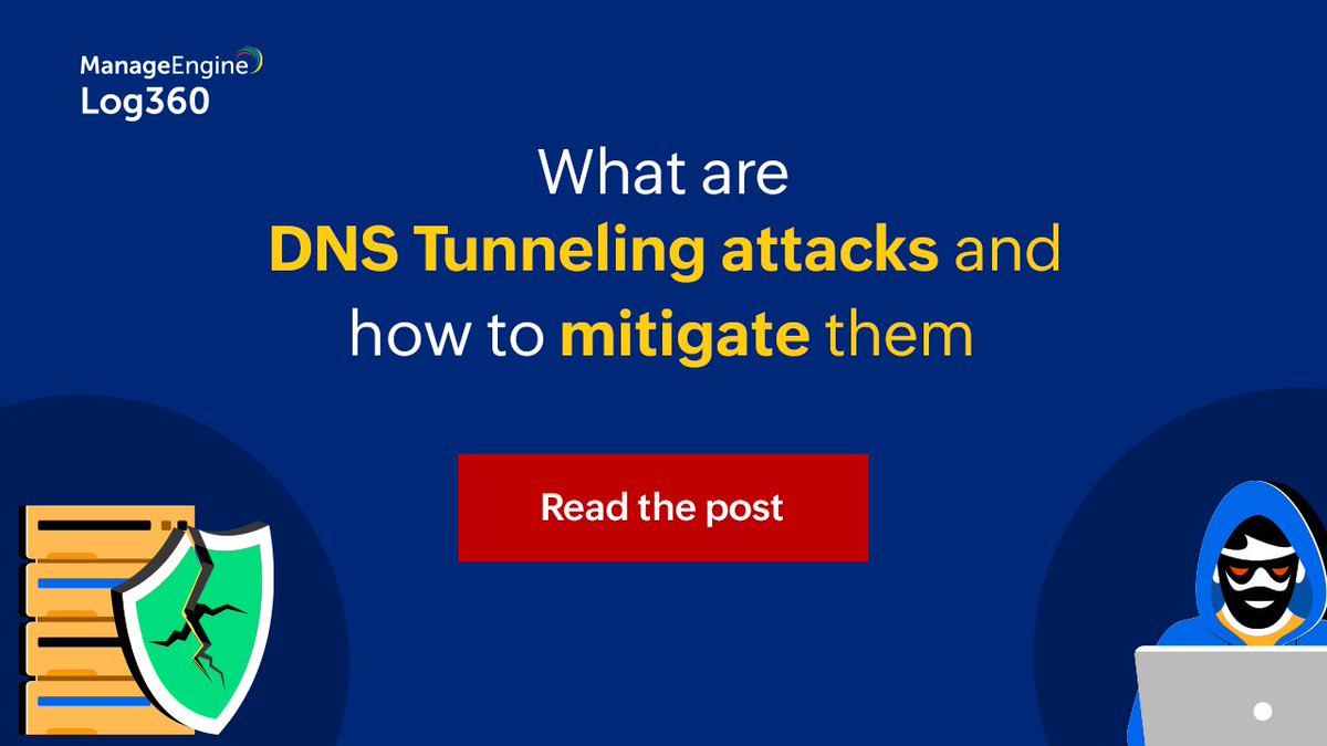 ManageEngineIAM's tweet image. Did you know DNS can be exploited to exfiltrate data out of your network? Learn how to detect this attack here:  zcu.io/r6Vk

#dns #cyberattacks #Log360ForCybersec