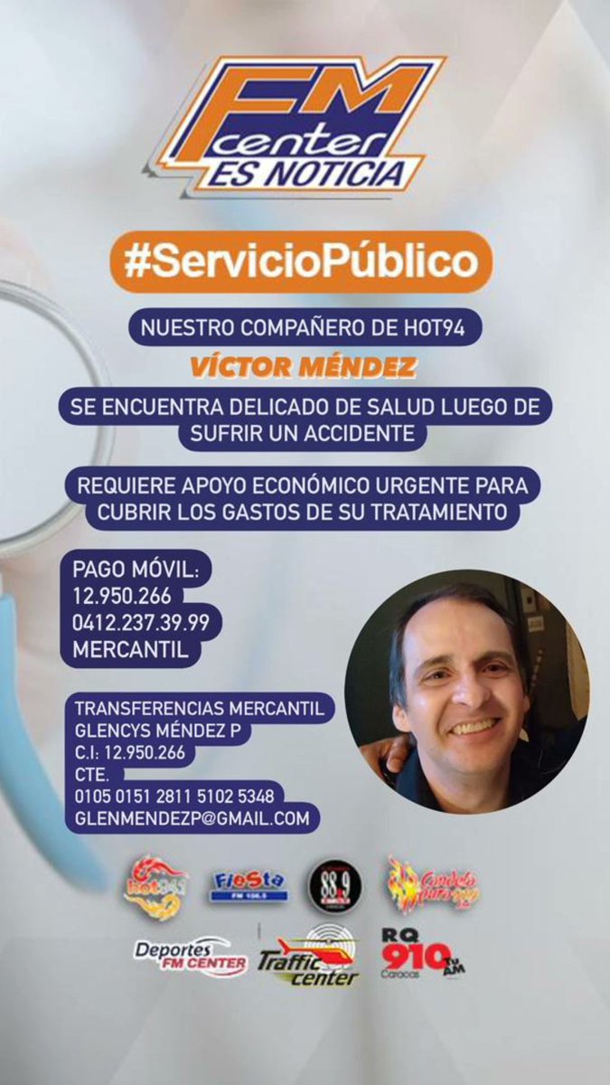 Nuestro amigo y hermano <a href="/victormendez/">Victor Mendez</a> necesita de todo nuestro apoyo y oraciones para salir adelante