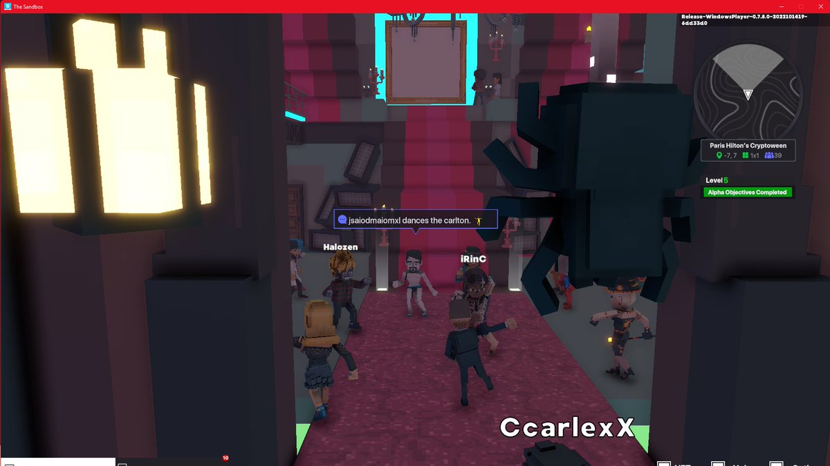 hobo0002's tweet photo. @TheSandboxGame I just participated in the Paris Hilton  #Cryptoween Event. Dancing in the Clock Tower check out my screenshot below!
🎃👇 https://t.co/eYl13ys0fX