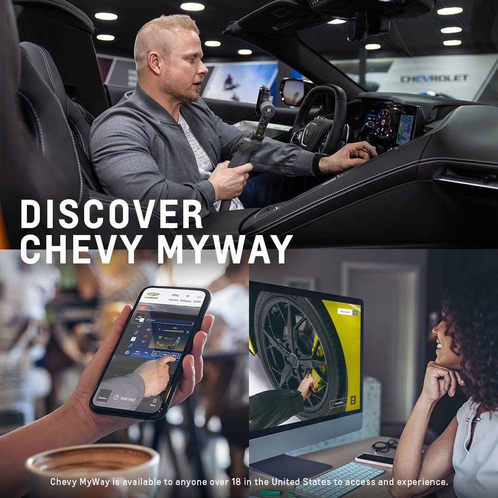 It's all about you — all of you. Sign up for an interactive live group tour of your preferred vehicle with #Chevy MyWay.