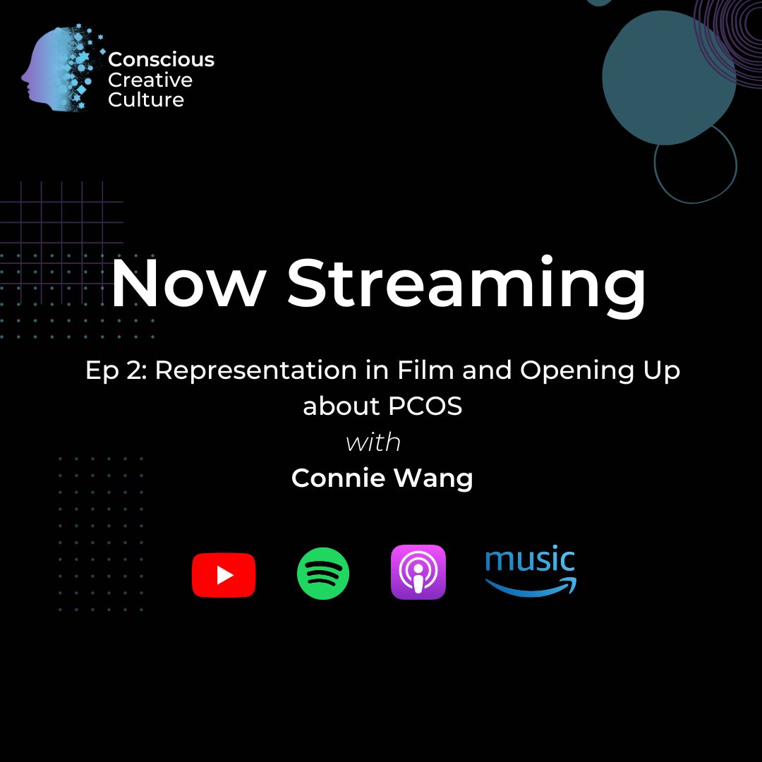 🤩🎉Excited to announce the launch of second episode of Conscious Creative Culture with Connie Wang🎙️🎬
Now streaming on YouTube, Spotify, Apple Music and Amazon Music🎧
Link in bio👆

#taboohealth #makehealingtrend #publichealth #podcast #pcos #holistichealing #film #asianartist
