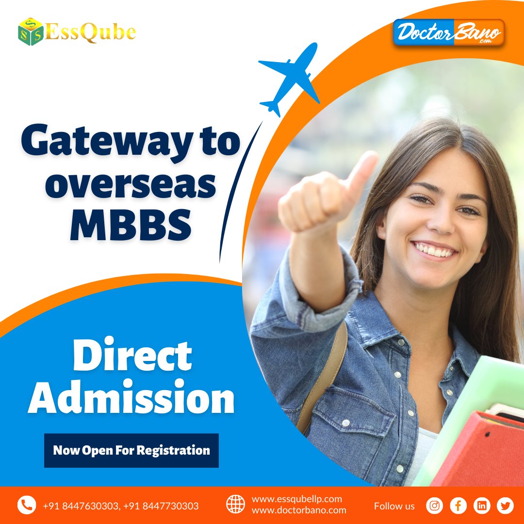 essqube's tweet photo. Are you looking for a mentor to land in a foreign to study MBBS?
DoctorBano - ""Mr. Sandeep Sharma"" can help you get a direct admission in top medical universities in Russia, Kazakhstan or Bangladesh besides arranging all the necessary documents and a VISA.
#essqube #doctorbano https://t.co/2ndpFh9m2k