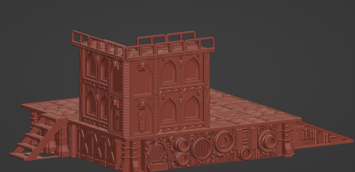 Today's progress on the UnderNidus Riser Platform. #3Dprinting #wargaming #killteam #necromunda #scifi #warhammer40k #tabletopgaming #stargrave #terrain #warhammer30k