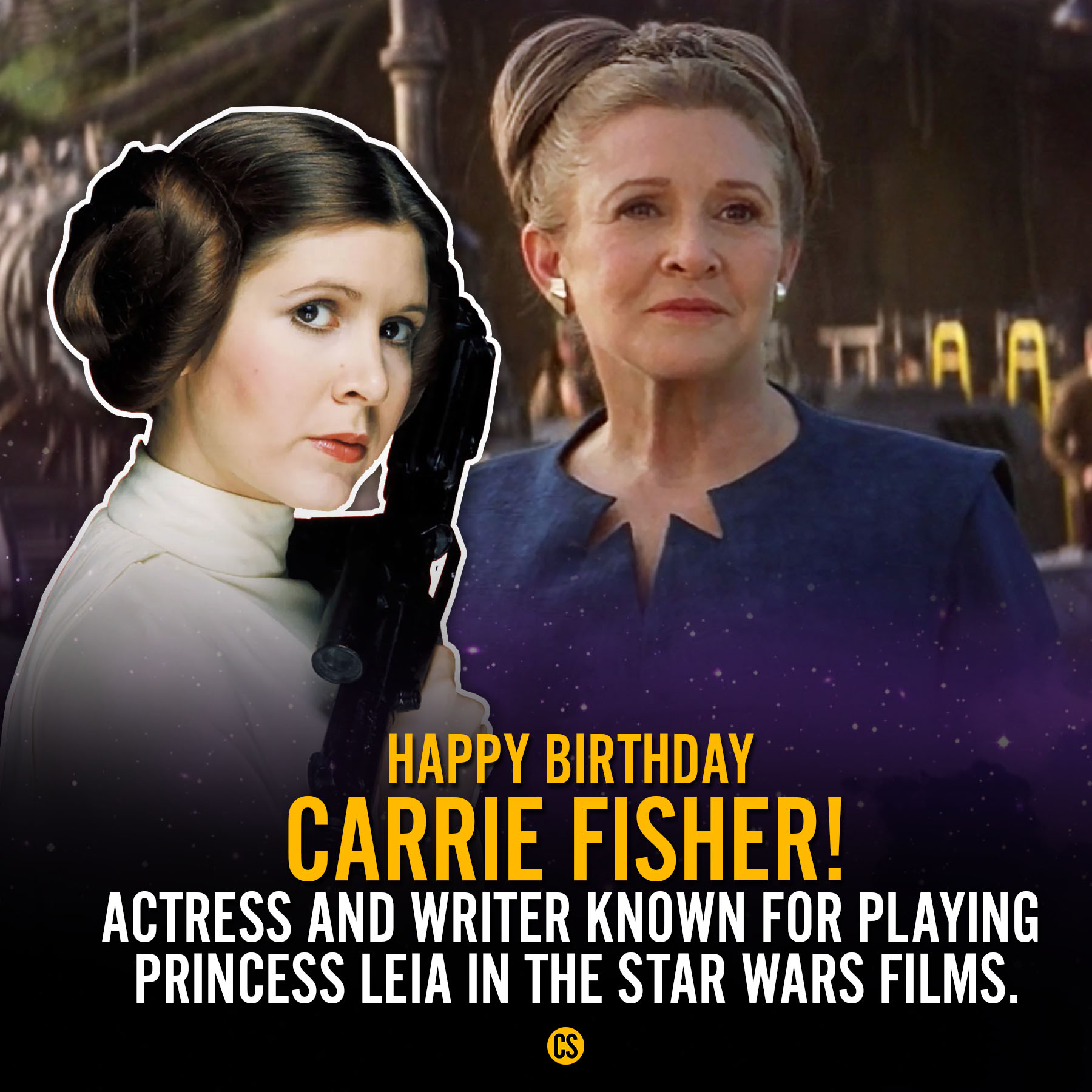 Happy Birthday to the late, legendary Carrie Fisher. 