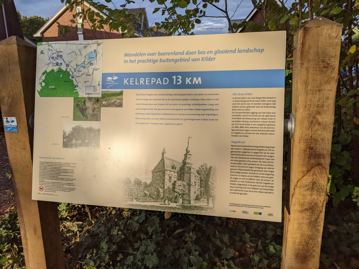 Mooi nieuw Klompenpad in Kilder, Gelderland. Hulde aan alle vrijwilligers, grondeigenaren, pachters, <a href="/gem_montferland/">Gemeente Montferland</a> <a href="/provgelderland/">Provincie Gelderland</a>. Participatie bij landschap onmisbaar. Goed gedaan!