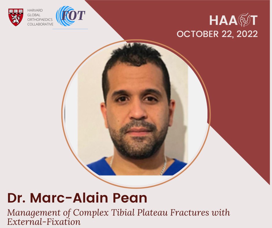HAAOT22's tweet photo. Rejoignez-nous pour le deuxième jour de HAAOT 2022 (le samedi 22 octobre), en vous concentrant sur le traitement chirurgical de diverses fractures, et apprenez de nos incroyables présentateurs! https://t.co/OEadVb8HQ1
