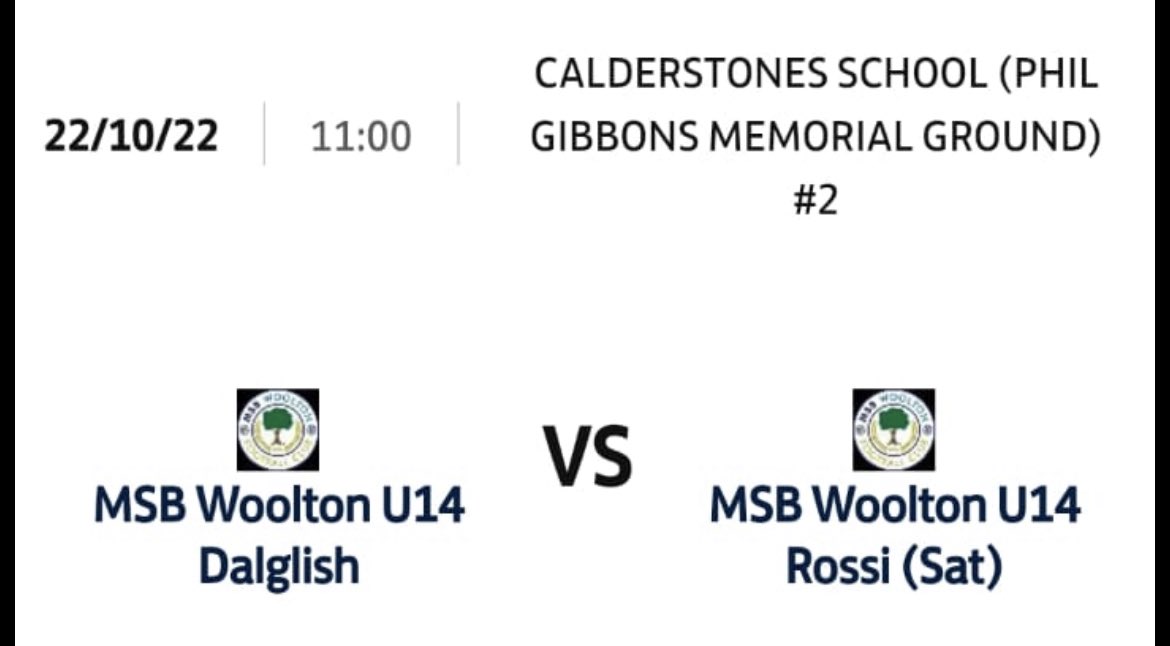 Cheeky little Woolton Vs Woolton game tomorrow ⚽️ see you on the AM <a href="/MsbDalglish/">Woolton Dalglish</a> UTWR 🤣