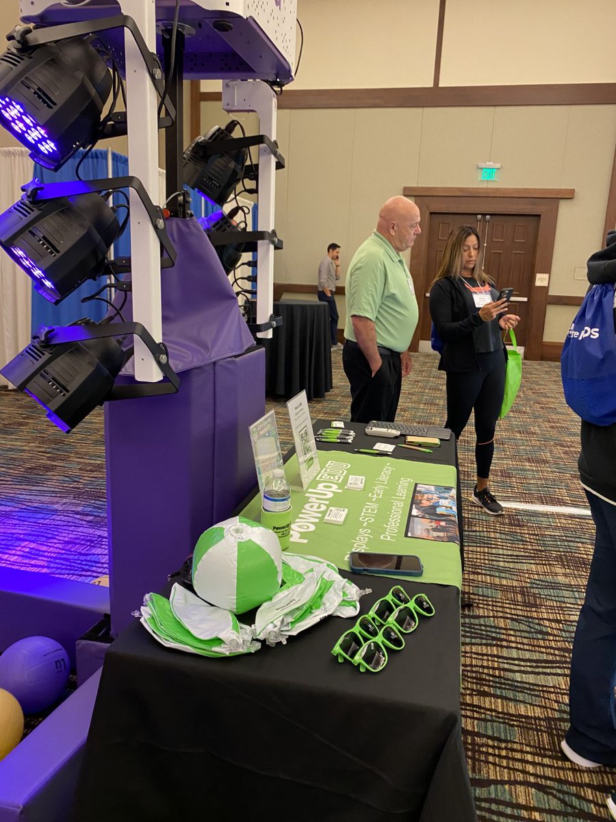 Hello @SHAPE_Florida! Team @powerupedu loves sharing #activelearning with Florida Health & PE Educators! Come by & try out the interactive playground, interactive floor & the ALL-NEW multisensory learning games!