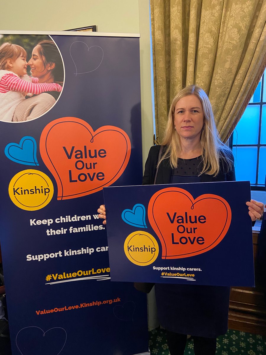 A pleasure to attend @kinshipcharity reception in Parliament and hear some powerful speeches from kinship carers. We owe them so much, incredibly important that support for kinship families is improved. #valueourlove