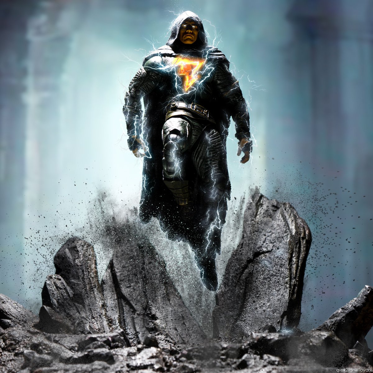 alx2k5's tweet photo. Been on time out with pics, but had to play around with @mcfarlanetoys @TheRock Black Adam figs.  Saw the movie last night and dug it!  #BlackAdam #toyark @toyark https://t.co/LUryGY8IG6