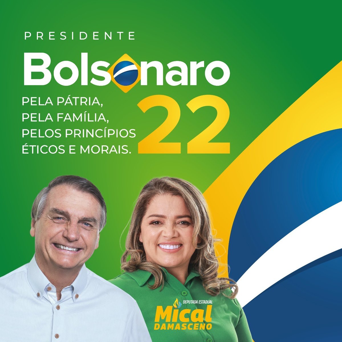 micaldamasceno's tweet photo. 🔥 Está chegando a hora de votar 2️⃣2️⃣.
#povodedeus #maranhão #deus #pátria #família #tocombolsonaro #bolsonaropresidente #micalénecessaria #mulherescombolsonaro https://t.co/FZbfHuwjGV