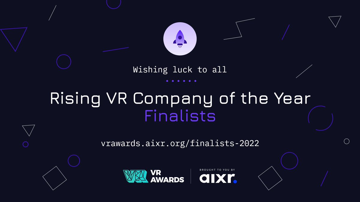 VRAwards's tweet photo. Here's another look at our #VRA22 finalists for Rising #VR #Company of the Year! ⬇️

Anotherway
Born Studios Limited
@GeniusXofficial - @retreatvrapp
@shatterlands
@VRFutureNFT

For the full list ➡️ https://t.co/cyJMuGOH3U

#VRAwards #VirtualReality #Awards #Startup https://t.co/wpS1BIMJrl