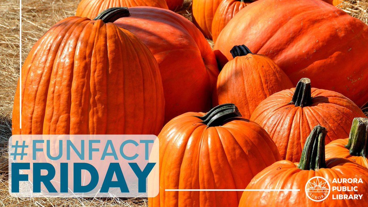 AuroraLibraryCO's tweet photo. #FunFactFriday π Did you know... Illinois is the largest producer of pumpkins in the United States.
#APLReadingrocks #AuroraColorado #FunFact #HappyHalloween https://t.co/tOTrXDxCiW