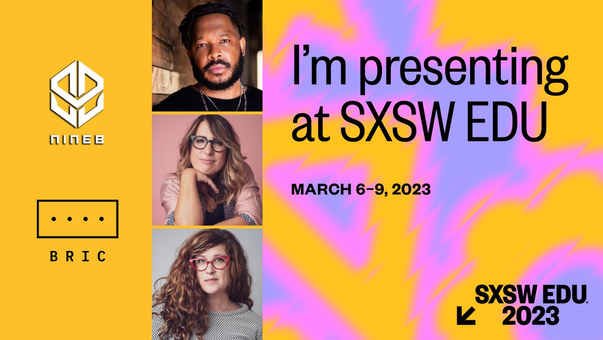 Congratulations to Nicole and Alison from @bricfound and @pboutte from 9B Collective, who will be speaking at #SXSWEDU 2023!🎉 Learn more about their session: bit.ly/3CQa5It #WacomForEducation #NeverStopLearning #EdTech