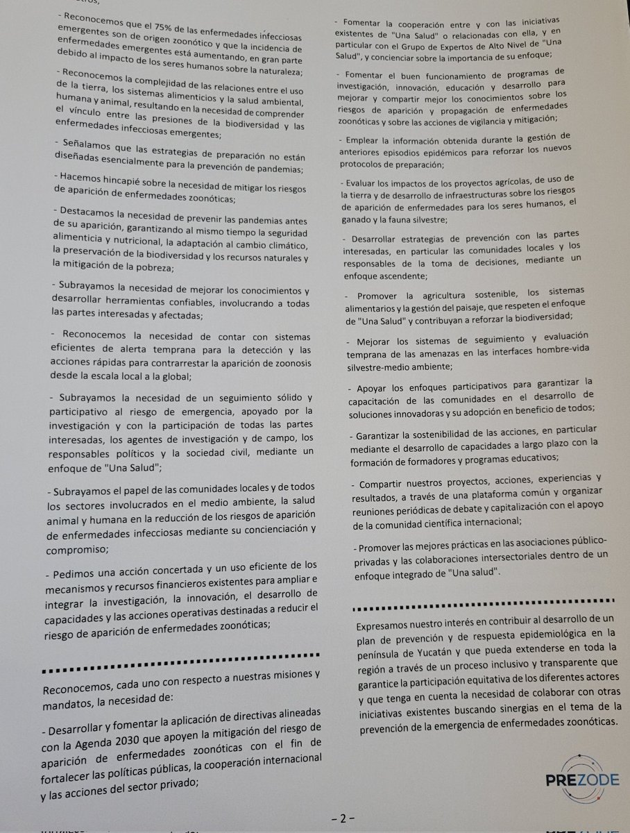 FranciaenMexico's tweet photo. ✒️Firma de la Declaración 🇲🇽🇲🇫 de #Mérida |
Trabajar juntos para la prevención, respuesta y control de enfermedades infecciosas emergentes y reemergentes en la península de Yucatán y en la región de Centroamérica y Caribe
@UNAM_MX @ird_fr @SRE_mx @francediplo_ES @GobYucatan https://t.co/8ILS2yj9Vw