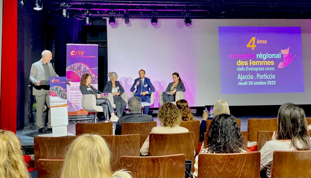 Retour sur le 4ème Congrès des <a href="/CorsicanBWomen/">Corsican Business Women</a>, mon 1er en tant que Co-présidente. 
Une journée riche en rencontres et en échanges où les chefs d'entreprises corses ont pu partager leurs experiences et leurs expertises. 
Très fière de lentrepreneuriat insulaire et de ses valeurs!