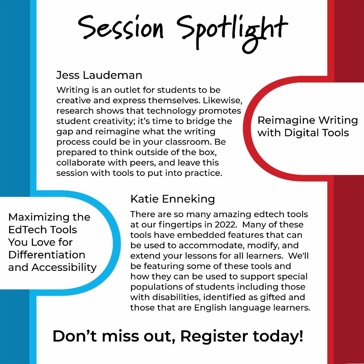 Session Spotlight! Register for the sessions at the Learn21 Ohio CoSN/ISTE Conference!
bit.ly/L21Conf
#OhioCoSN #L21Conf