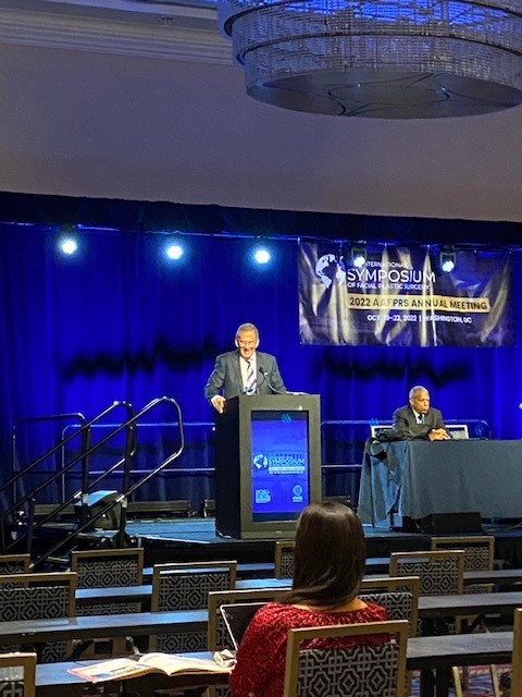 RussKridel's tweet photo. Shared great panel discussion with David Hamlar, MD and Sydney Butts, MD on Injuries as a Result of Non-Lethal Weapons #AAFPRS2022, #AAFPRS https://t.co/KVbNEseHvI