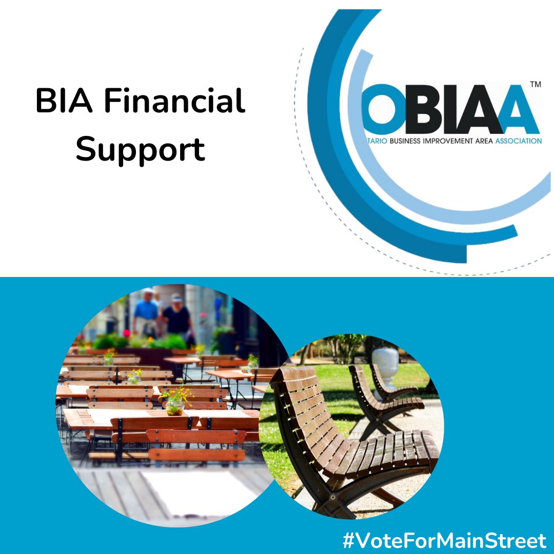 OBIAA_'s tweet photo. It is crucial to provide financial support to BIAs to implement community events, improve beautification, and infrastructure (ie. patios, street furniture, lighting).

Learn more and vote in the #2022MunicipalElection on October 24! 🔗 https://t.co/tafkVYSF9e

#VoteForMainStreet https://t.co/D8w19ouBuI