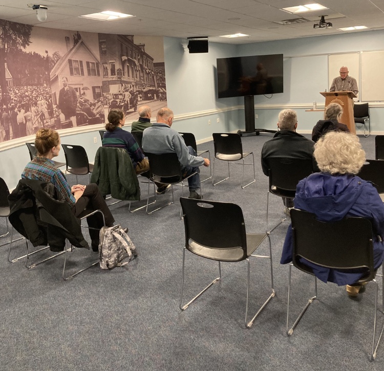 lissa_warren's tweet photo. Thanks to @CityOfRockland Public Library for hosting a reading by @NedBachus for his new novel, MORTAL THINGS, last night! @TOLWrites https://t.co/lK1nKxt6eE