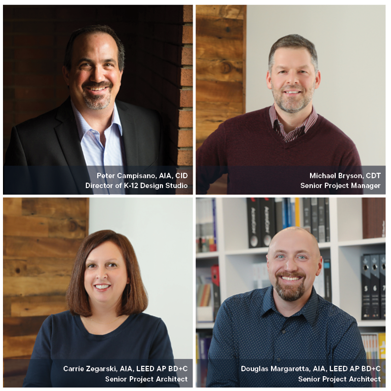 USA_Architects's tweet photo. Meet some of the members of #USAArchitect’s K-12 Design Studio! Come talk to us at @njsba's Workshop 2022 at booth #1405 to learn more about our K-12 projects. We hope to see you there! 

#NJSBAWorkshop #MeetTheTeam #NJSchoolsFacingTheFutureTogether #K12Design #PoweredByPurpose https://t.co/9UlwQVZgJl