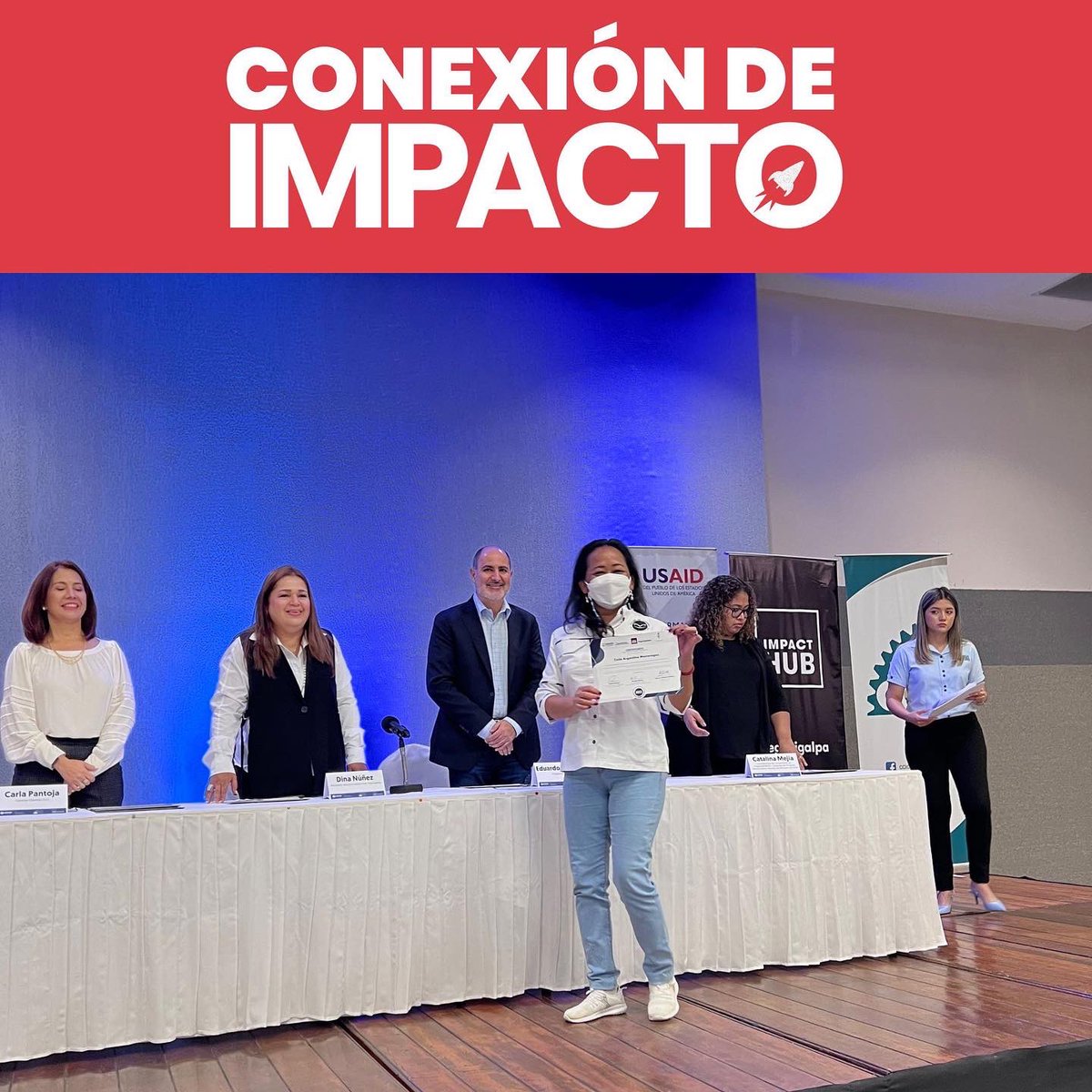 impacthubTGU's tweet photo. El pasado miércoles 19 de octubre desarrollamos Conexión de Impacto junto a la Cámara de Comercio e Industrias de Cortés con el apoyo de USAID - TMS.
En donde se graduaron 90+ emprendedores de nuestro programa propulsión de impacto #conectarparaimpactar #CCIChn #USAIDTMS https://t.co/5vRefQzrFl