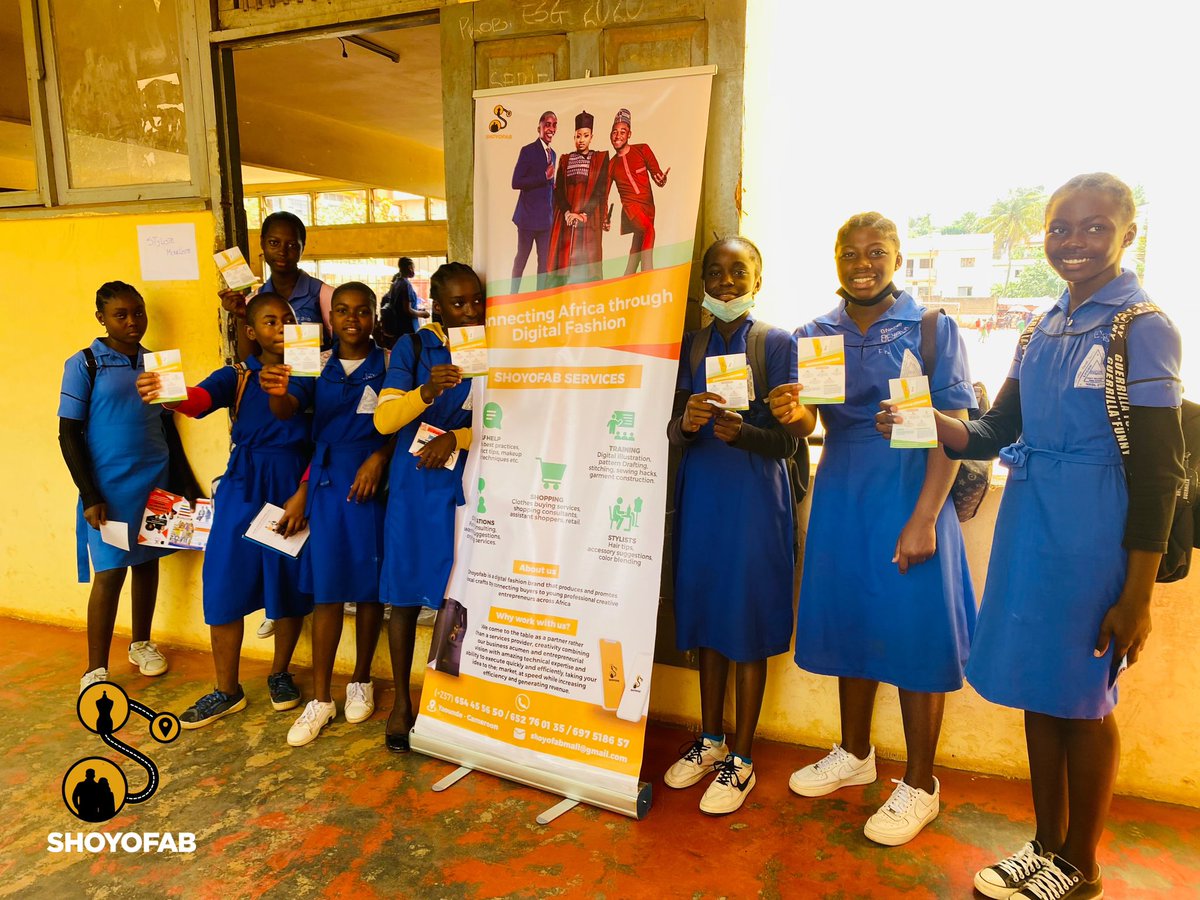 kejieh_browdom's tweet photo. My team and I were exhibiting some of Shoyofab products today at Lycée de Nkol-Eton for the occasion of Guidance and Counseling Day.
theme: The Digitalisation of the guidance and counseling service offer: Counseling Helpline.
#minsec #shoyofab #digitalisation #africa #fashion https://t.co/BsSjg7gQF4