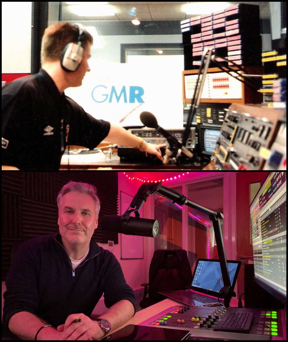 From that first programme at BBC Manchester (or GMR as it was back then) to the present day. Happy Local Radio Day! The medium that clearly causes your hair to go that little bit greyer 👀 #LocalRadioDay