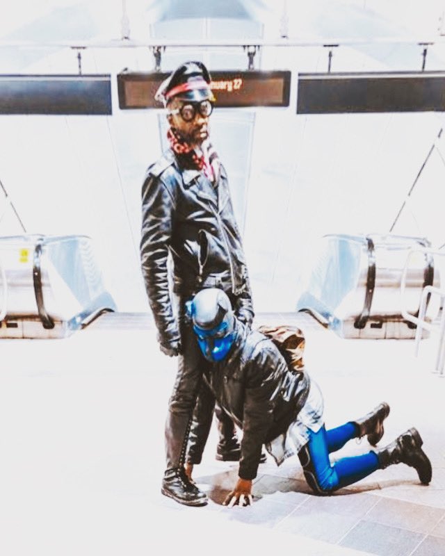 MrMDLeather2016's tweet photo. Taking collared pup Twilight aKa Theboy Mut Ra for a walk in NYC! #pupAndHANDLER #MAPH2018🖤❤️💙🤍 #MML2016🖤❤️💛🤍 #IHOR🖤💗🤍 #showupandshowout😈 #BLACKleatherHISTORY✊🏾 https://t.co/B3IKX3hGjh