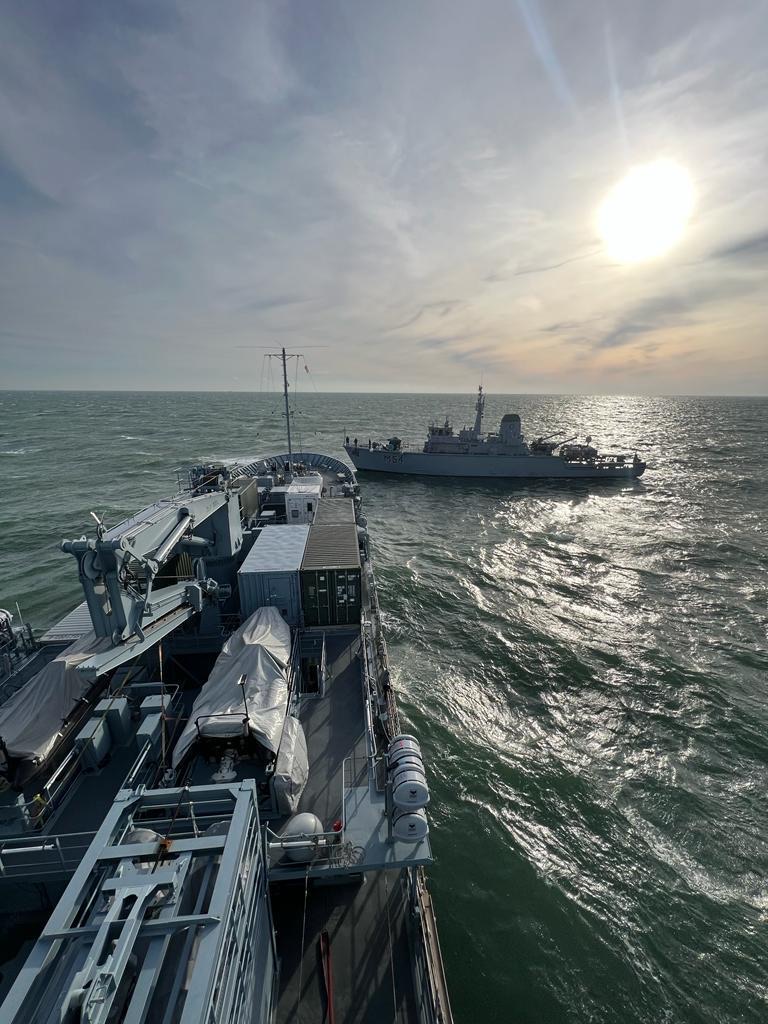Our team completed towing and communication exercises at sea over the past few days. Today we arrived in #Hamburg, #Germany, for a port visit. Our team will meet with representatives from Regional Command Hamburg and Port Authorities. #WeAreNATO #StrongerTogether #DeterandDefend