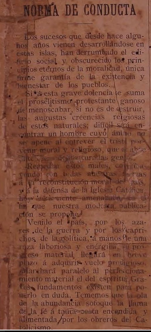 Jorge Mojarro (@mojarromero) on Twitter photo El 7/VII/1899, recién empezado el periodo yanqui en #Filipinas, los dominicos de <a href="/UST1611official/">University of Santo Tomas</a> lanzaron un periódico para defender el Catolicismo. Duró hasta enero de 1918, cuando el gobierno colonial decidió cerrarlo por alinearse con Alemania durante la 1ª G. M. #Philippines El 7/VII/1899, recién empezado el periodo yanqui en #Filipinas, los dominicos de <a href="/UST1611official/">University of Santo Tomas</a> lanzaron un periódico para defender el Catolicismo. Duró hasta enero de 1918, cuando el gobierno colonial decidió cerrarlo por alinearse con Alemania durante la 1ª G. M. #Philippines