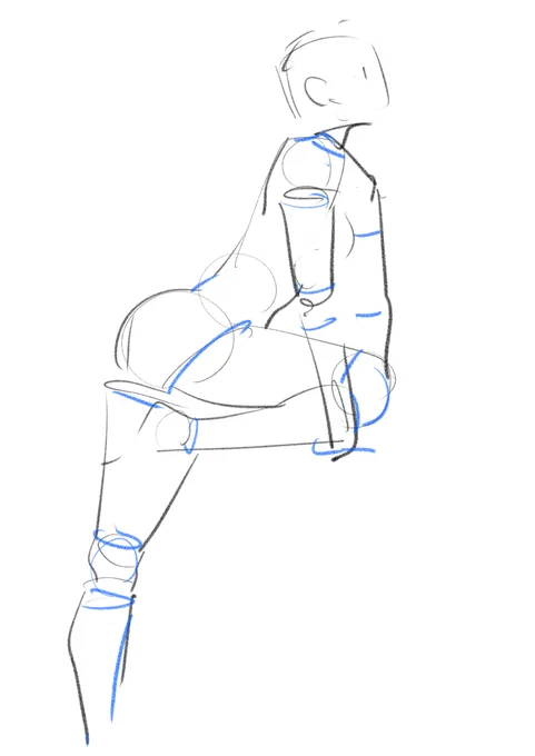 素体です #描き方 #人体 #講座  