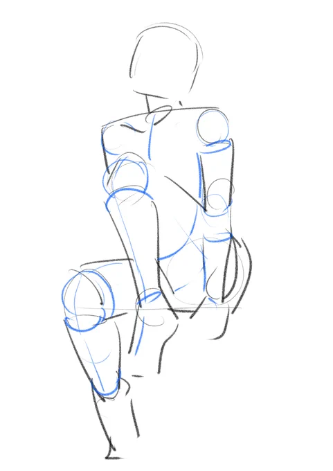 素体です #描き方 #人体 #講座  