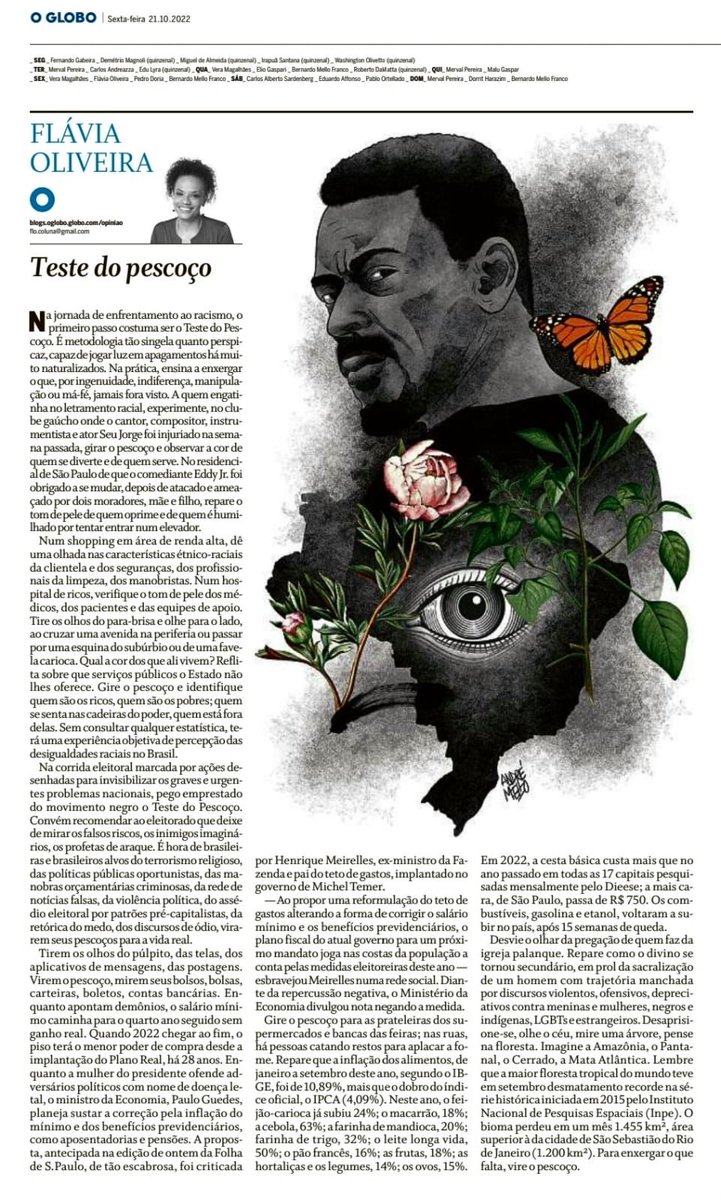 ⁦📌Parem. Leiam. Pensem . <a href="/flaviaol/">Flávia Oliveira</a>⁩ no ⁦<a href="/JornalOGlobo/">Jornal O Globo</a>⁩