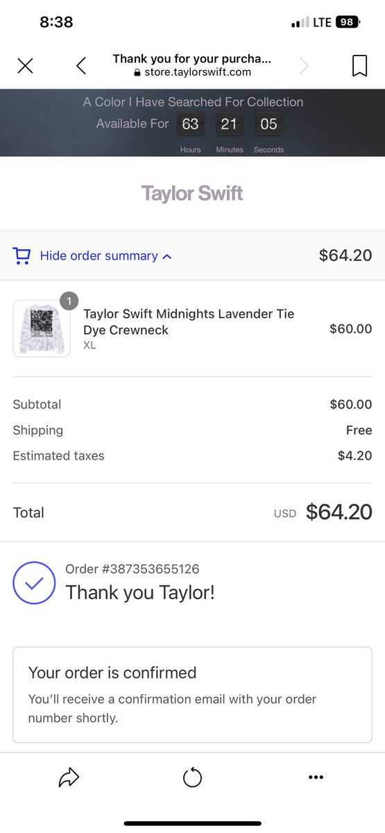 TaylorAMitchell's tweet photo. @taylornation13 me not spending money I don’t have just to meet y’all at midnight. #MidnightsTaylorSwift #TSmidnighTS ##TSAntiHeroChallenge https://t.co/4PkxweTBgX