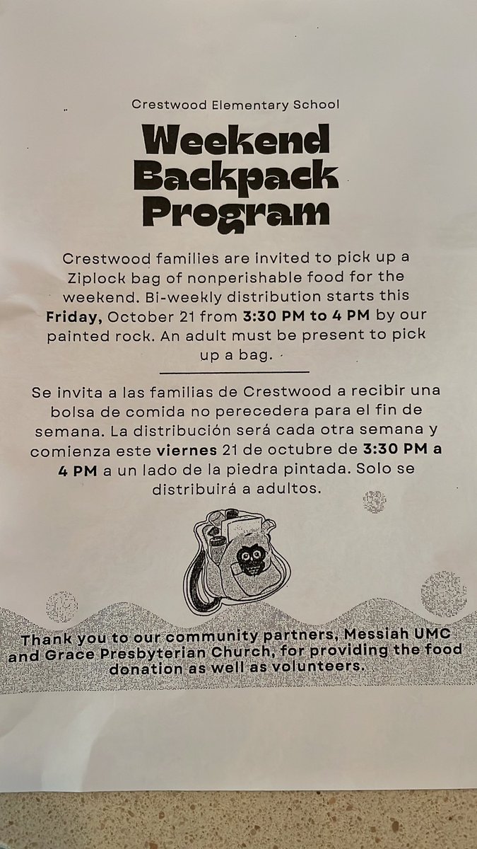 Get your bag at pick up!