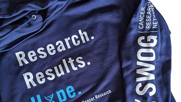 SupportingSWOG's tweet photo. The new @SWOG @SupportingSWOG hoodies have been a hit at the fall #SWOGonc meeting! Available at the Hope desk near registration #SWOGswag https://t.co/gtL6aKeFwk
