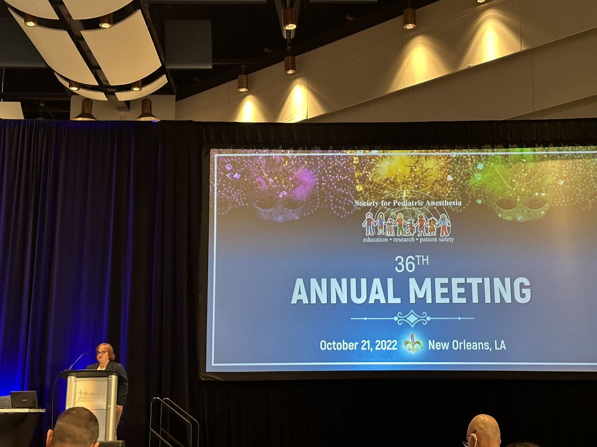 Getting things started at #SPANOLA22! Also proud of our own @NinaDeutsch4 who is now the immediate past president of @PediAnesthesia! You’ve done incredible work during your tenure, thank you!