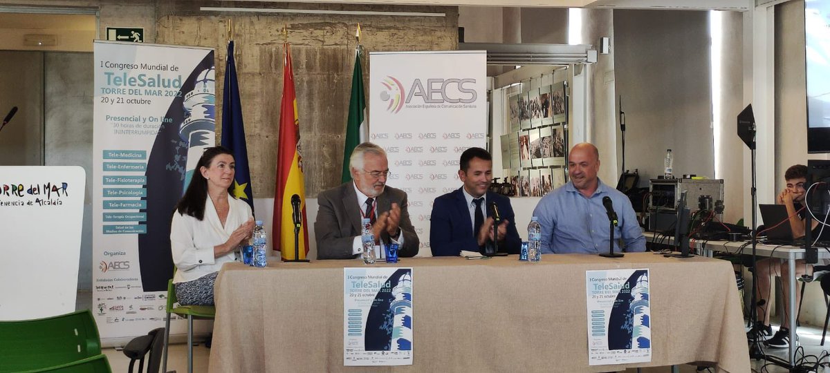 #congresotelesalud 🔴 en vivo:

▪️Acto de clausura.

Prof. Dr. Dª. María Teresa Castilla Mesa
Prof. Dr. D. Miguel Muñoz-Cruzado y Barba
D. Daniel Catalán 
D. Daniel Salobreña